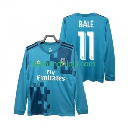 Camisola Real Madrid BALE 11 2017 2018 Retro Homem Equipamento Terceiro Manga Comprida